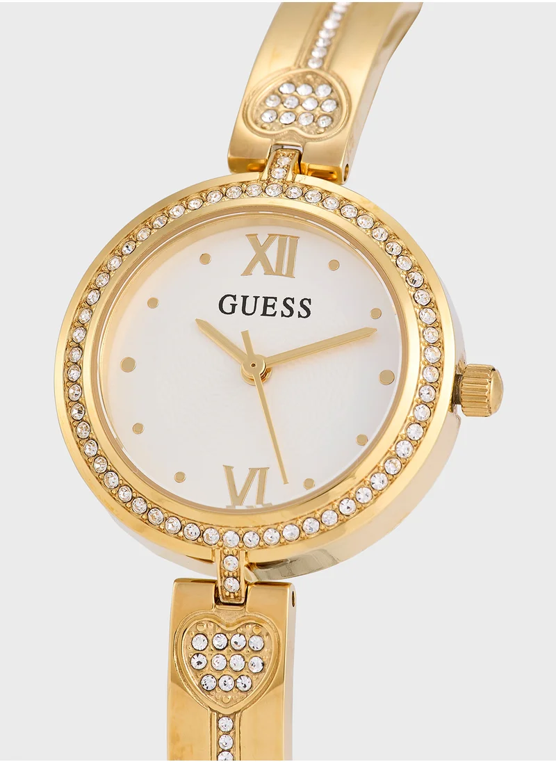 جس Lovey Steel Strap Analog Watch
