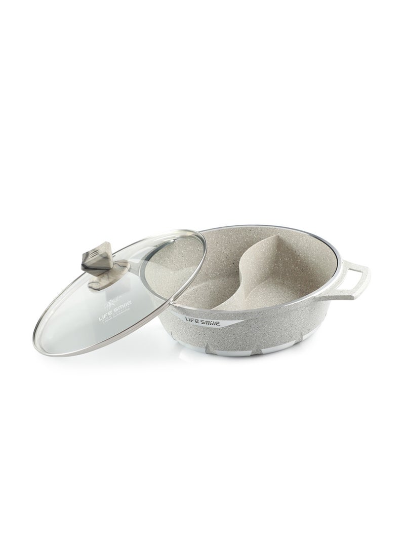 Life Smile Non-Stick Granite Coating Hot Pot | The Perfect Pot for All Your Cooking Needs  - Image 2