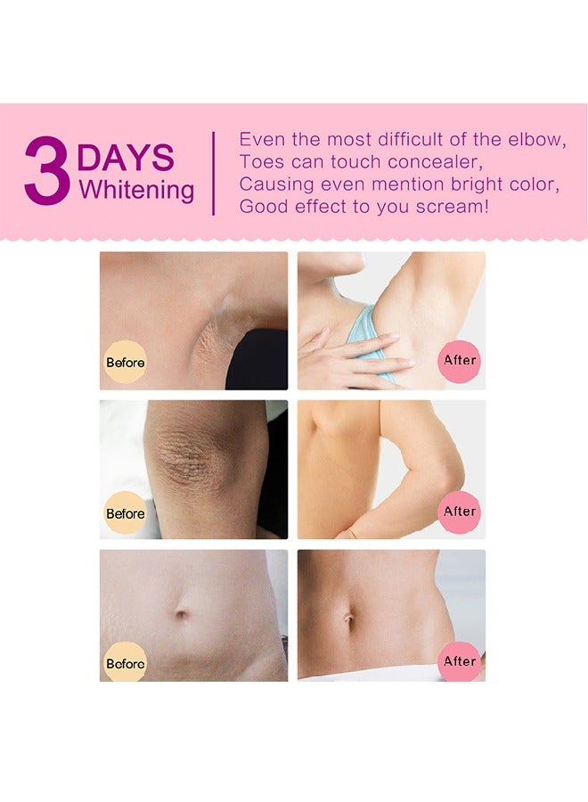 Elaimei Whitening Cream, For Body, Intimate Areas, Underarms, Armpit, Knees, Legs, Elbows And Inner Thigh, Dark Spot Corrector Skin Lightening Cream 60ml - Image 4