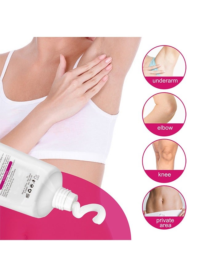 Elaimei Whitening Cream, For Body, Intimate Areas, Underarms, Armpit, Knees, Legs, Elbows And Inner Thigh, Dark Spot Corrector Skin Lightening Cream 60ml - Image 2