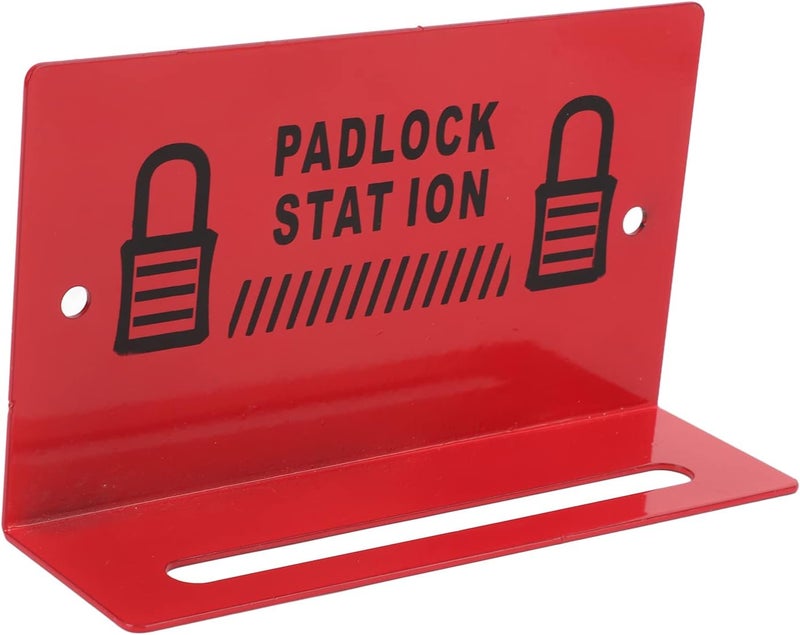 كلاراكو محطة قفل رف الأقفال، محطة إدارة الأقفال لـ 5 إلى 8 أقفال، مثبتة على الحائط، جميلة ونظيفة، فولاذ سبائك، أحمر - Image 1