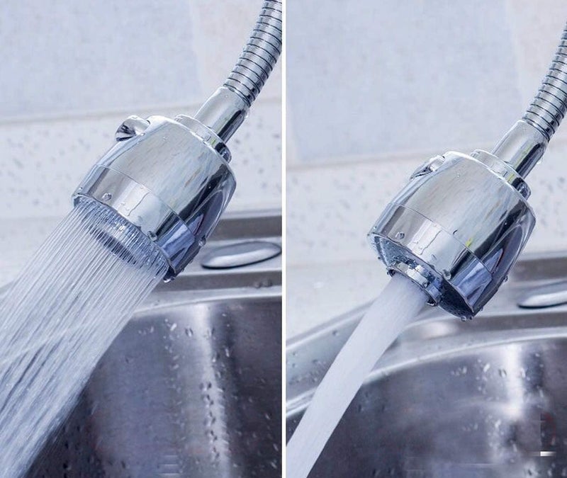RYLAN Sink Faucet Sprayer Attachment 360 Rotatable Kitchen Tap Head Replacement,Anti-Splash Faucet Nozzle Head with Hose and Universal Connector, 6.5 X 10 X 1 Inch, Silver - Image 3