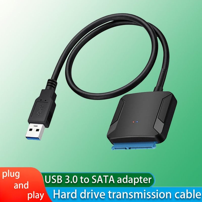 SATA III إلى USB 3.0 محوّل مربّع بمنفذ USB واحد مع منفذ طاقة DC لأقراص SATA الصلبة HDD وSSD مقاس 3.5 بوصة - قرص صلب خارجي مع نقل بيانات عالي السرعة يدعم UASP متوافق مع USB 1.1 و2.0 و3.0 - Image 1