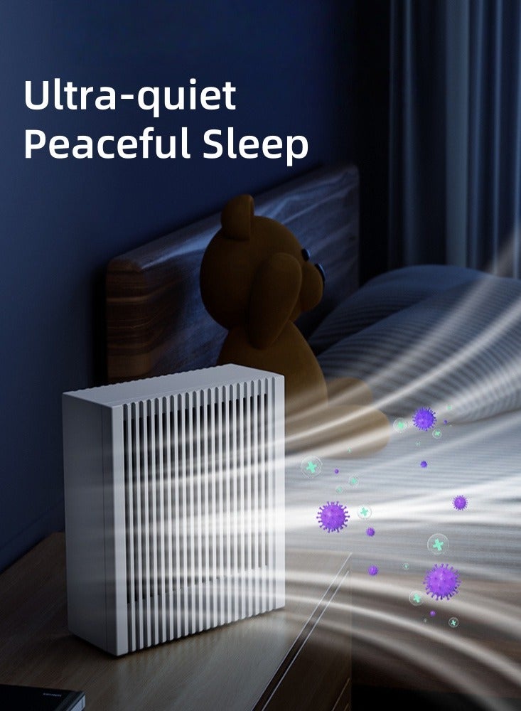 TAYYIB NOOR HEPA Air Purifier for Home & Bedroom, Powerful & Quiet Small Air Cleaner, Removes Smoke, Pet Dander, Odors, Allergens, PM2.5, Portable for Office, Kitchen, Car, Bathroom (15x13 cm) - Image 4