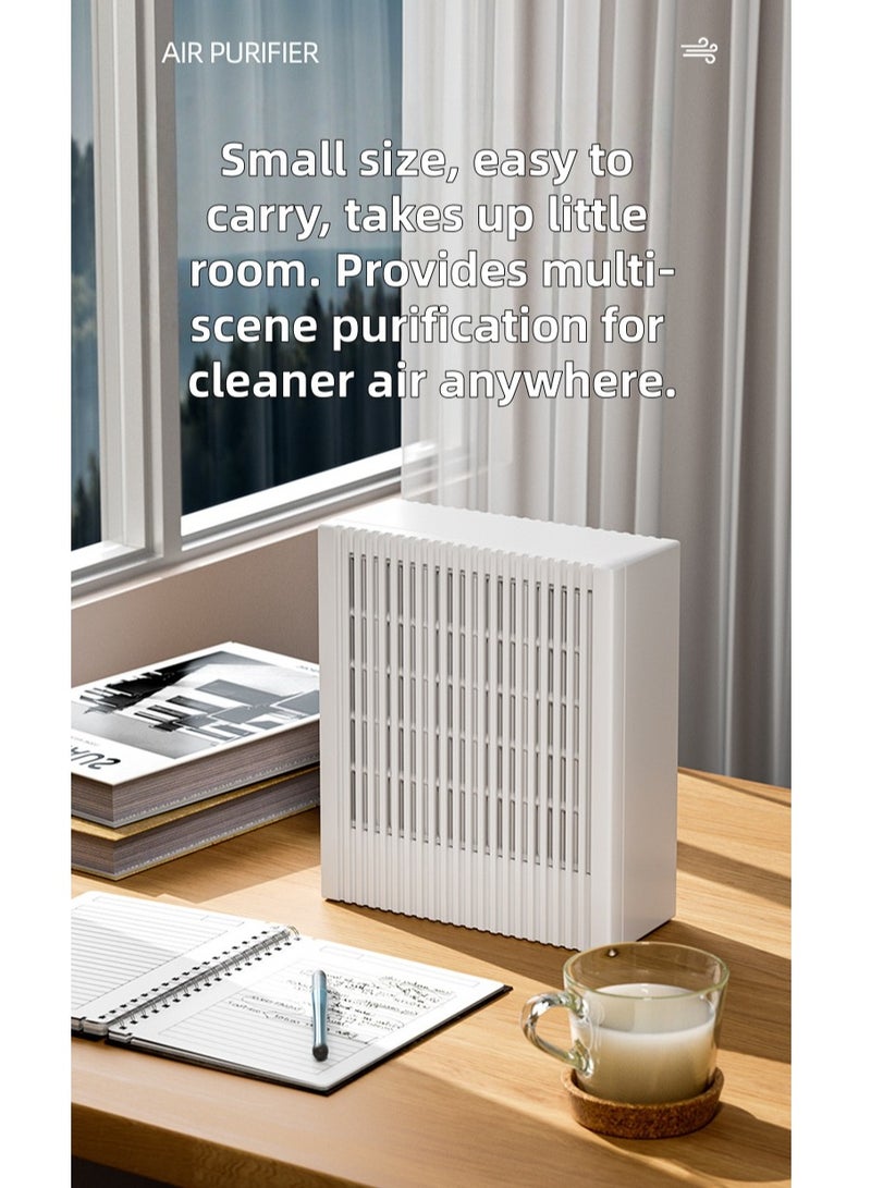 TAYYIB NOOR HEPA Air Purifier for Home & Bedroom, Powerful & Quiet Small Air Cleaner, Removes Smoke, Pet Dander, Odors, Allergens, PM2.5, Portable for Office, Kitchen, Car, Bathroom (15x13 cm) - Image 3