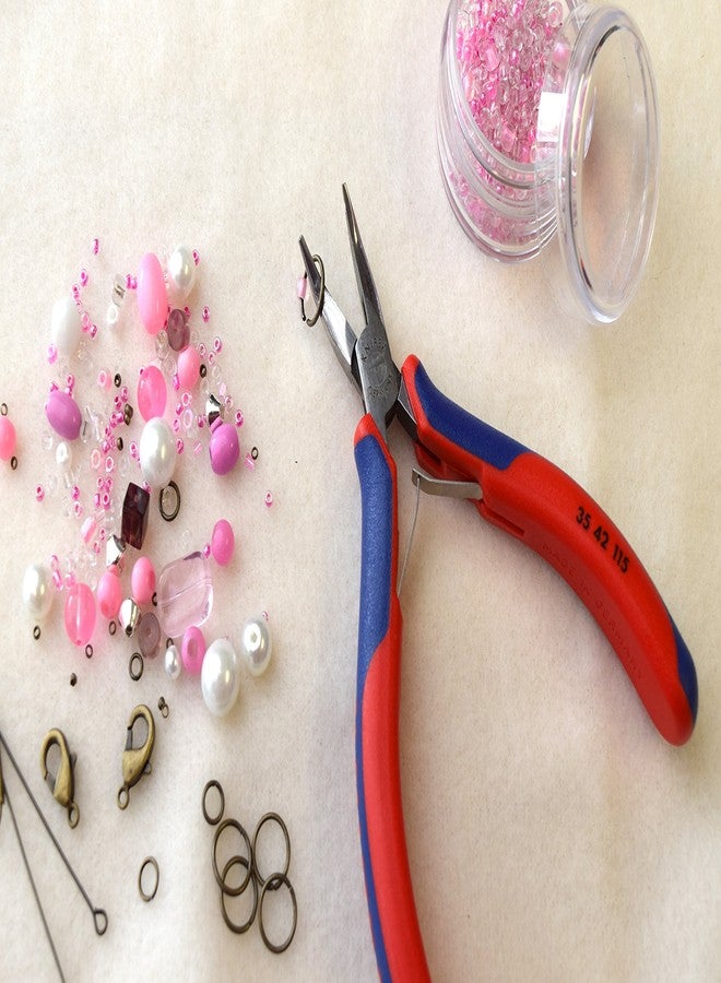 KNIPEX - 35 42 115 Tools - Electronics Pliers, Half Round Tips, 4.5 Degree Angled, Multi-Component (3542115) - Image 3