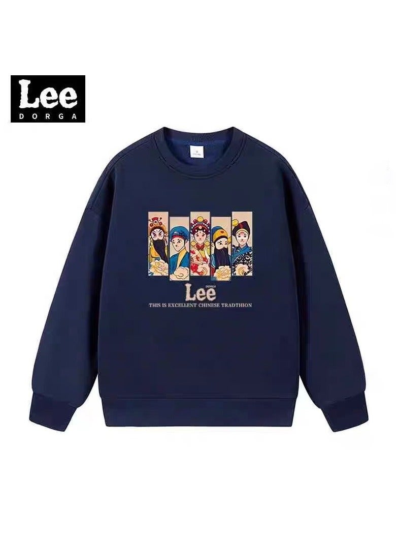 LEE Lee Brand Hoodie Loose Casual Round Neck Long Sleeved Hoodie  - Image 1