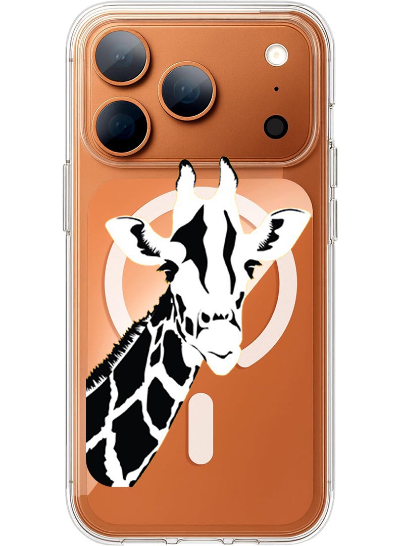 Theodor Magnetic Case for Apple iPhone 17 Pro Compatible with MagSafe Wireless Charging, Shockproof Phone Bumper Cover - Girl with Style - White - Image 1