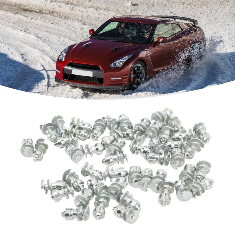 Screw Tire Studs 16.2mm Tungsten Steel & Aluminum Anti-Skid - Durable Wide Application Snow Spikes for Car Truck Bicycle Motorcycle Forklift Tires, Snow Boots, Winter Outdoor Activities - Image 1