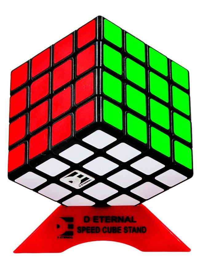 D ETERNAL D ETERNAL Cube 4x4 Speedcube for Kids & Adults High Speed Cube 4 by 4 with Cube Stand and Protecting Pouch Bag Cube Combo Set (4x4+Stand+Bag)  - Image 2