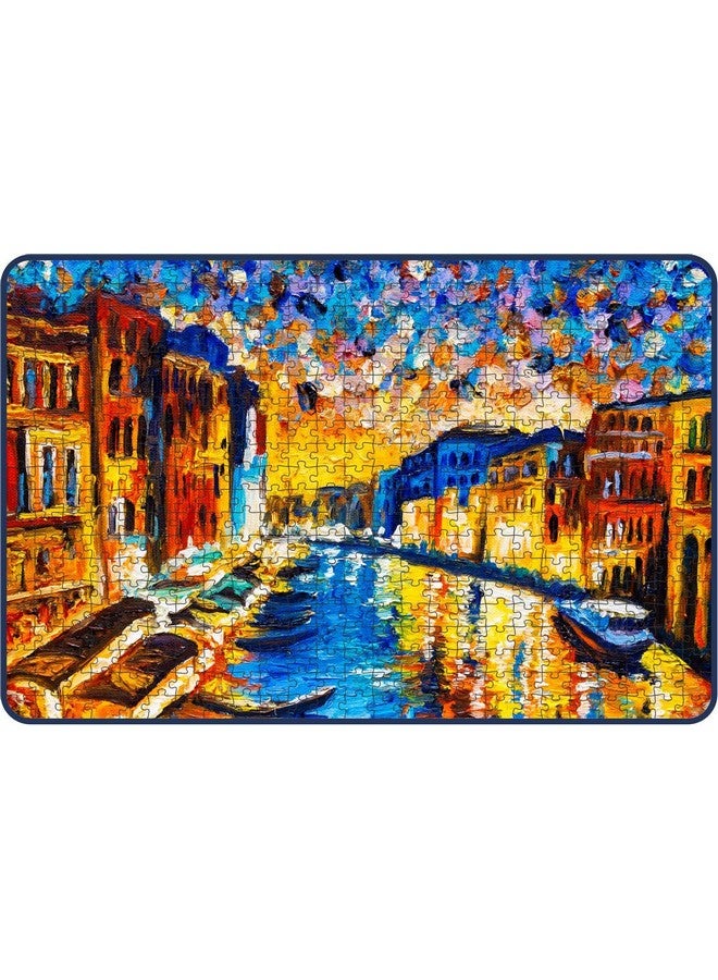 Webby Kids The Vibrant Venice Painting Wooden Jigsaw Puzzle, 500 Pieces, Multicolor - Image 1
