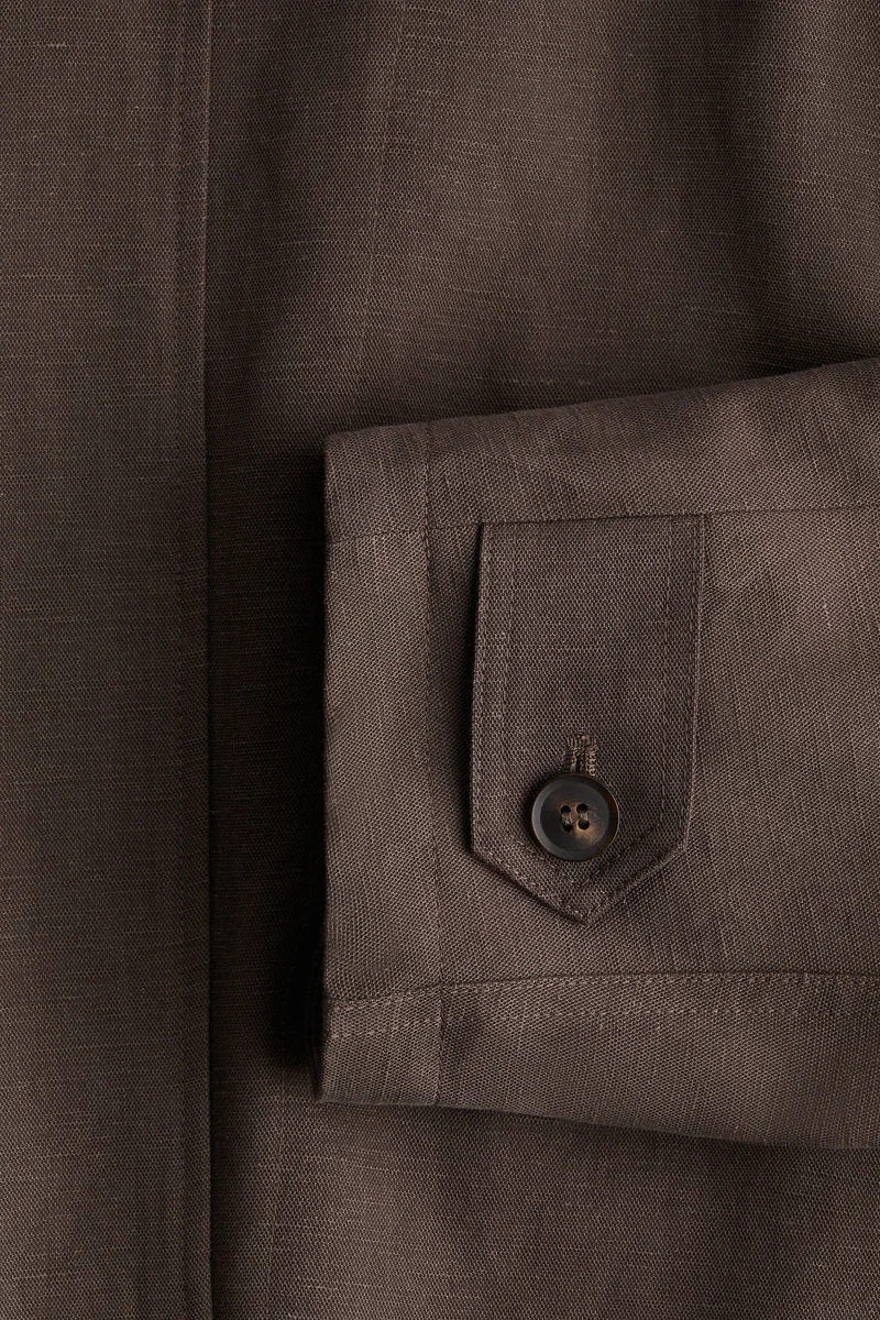 اتش اند ام جاكيت فضفاض من مزيج الكتان