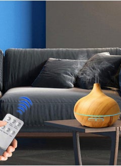 HomarKet Essential Oil Aroma Diffuser With Remote 400mlupgraded Aromatherapy Diffuser With 4 Timer And 7 Color Lights Cool Mist Humidifier With Auto Shut-off Function Diffuser For Home Bedroom Office  - Image 5