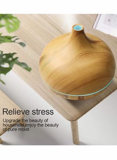 HomarKet Essential Oil Aroma Diffuser With Remote 400mlupgraded Aromatherapy Diffuser With 4 Timer And 7 Color Lights Cool Mist Humidifier With Auto Shut-off Function Diffuser For Home Bedroom Office  - Image 4