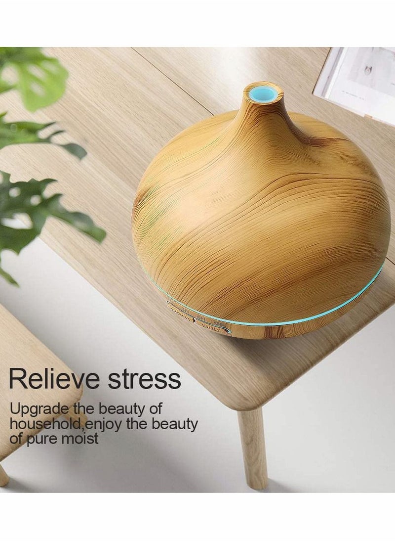 HomarKet Essential Oil Aroma Diffuser With Remote 400mlupgraded Aromatherapy Diffuser With 4 Timer And 7 Color Lights Cool Mist Humidifier With Auto Shut-off Function Diffuser For Home Bedroom Office  - Image 4