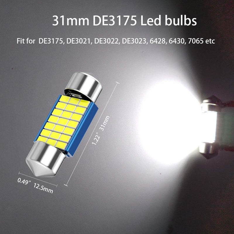 CATO-WDJ 31mm DE3175 LED Festoon Bulbs - 6 Pack - Image 2