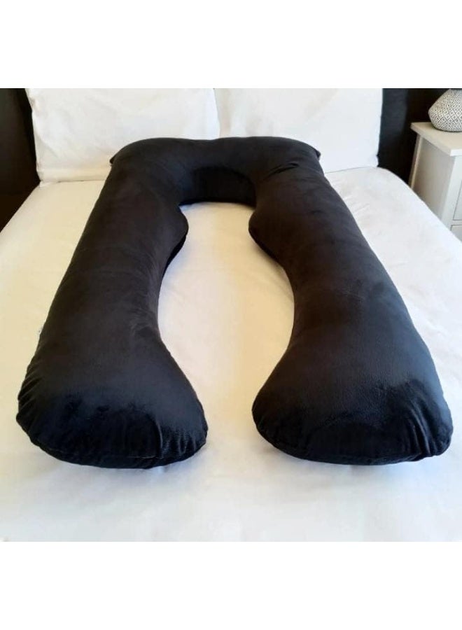 SUPAAR Pregnancy Pillow, Comfort U Shaped Full Body Pillow Maternity Pillow, with Removable Velvet Cover, Support for Back, Hips, Legs, Belly a Must Have for Pregnant Women - Image 1