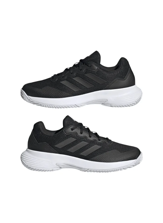 اديداس Adidas Gamecourt 2 W Black Tennis Shoes For Women 3.5