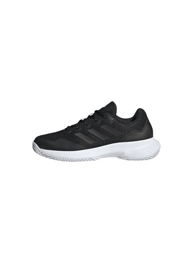 Adidas CBLACK/CBLACK/SILVMT Gamecourt 2 W Black Tennis Shoes  | Best Price UAE