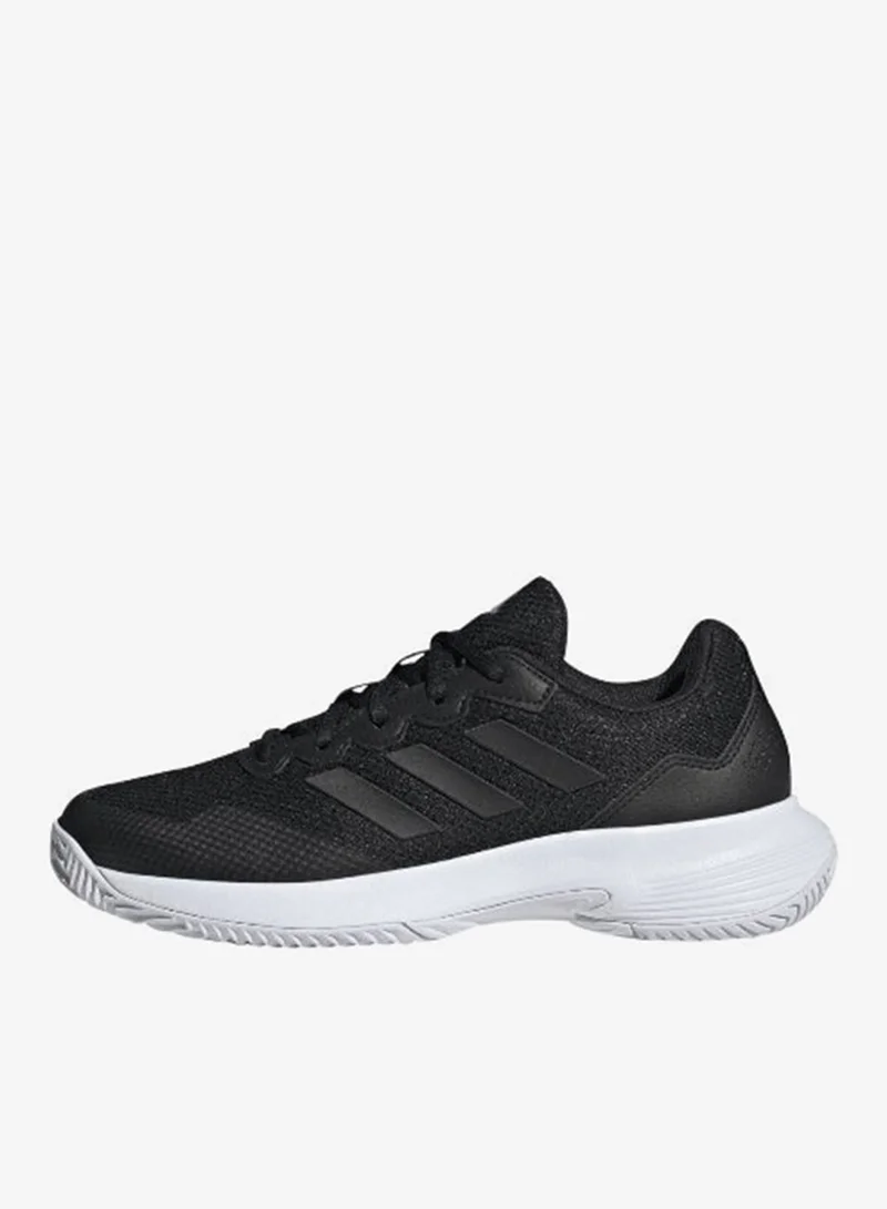Adidas CBLACK/CBLACK/SILVMT Gamecourt 2 W Black Tennis Shoes  | Best Price UAE