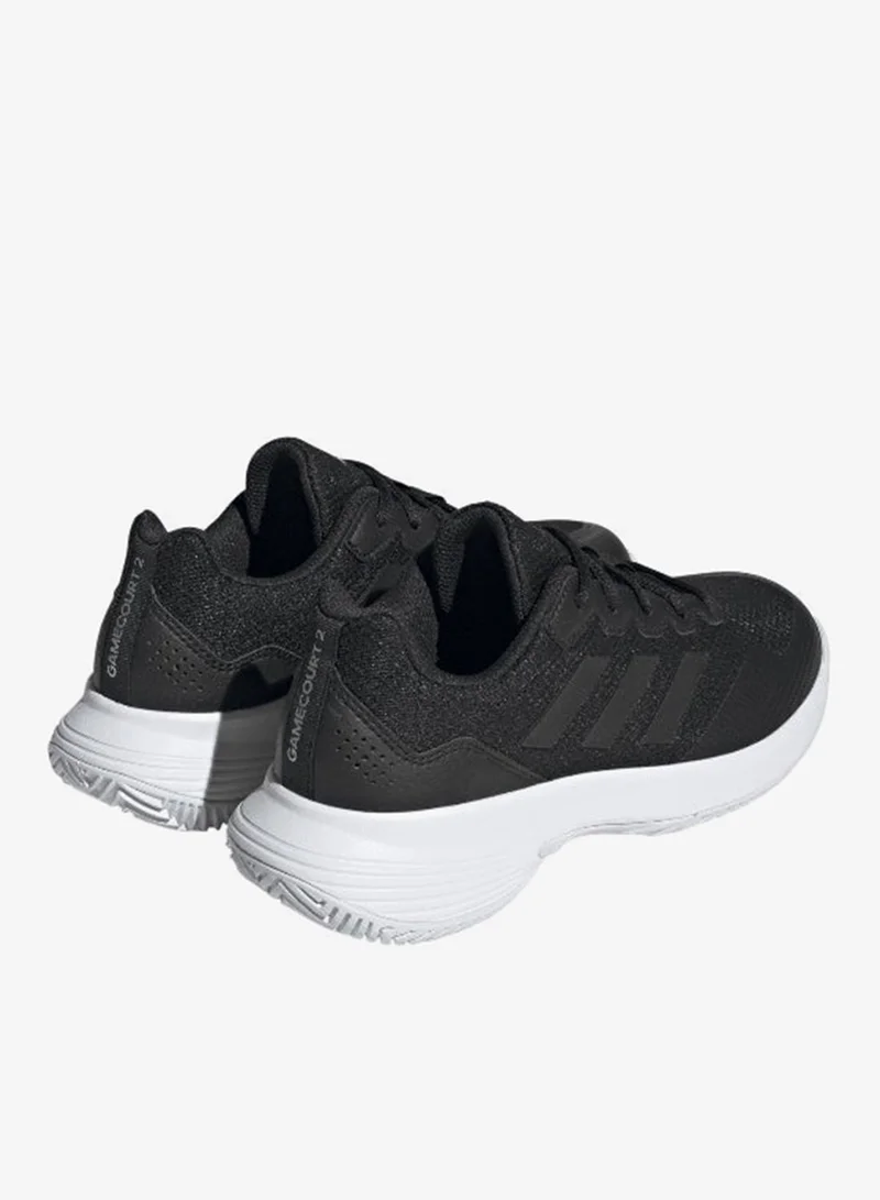 Adidas CBLACK/CBLACK/SILVMT Gamecourt 2 W Black Tennis Shoes  | Best Price UAE