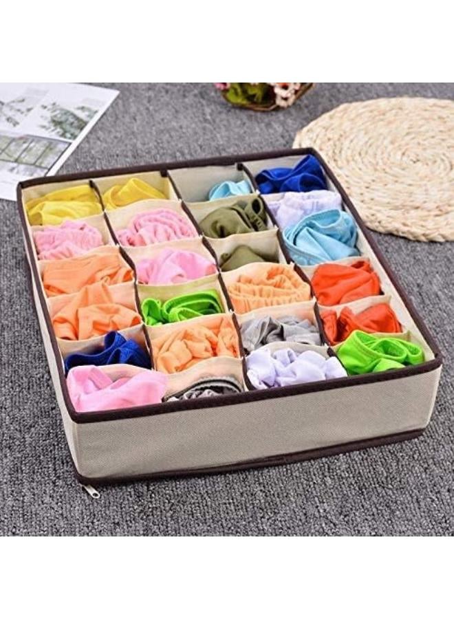 Skeido 4Pcs Storage Boxes For Ties Socks Shorts Bra Underwear Divider Drawer Lidded Closet Organizer Ropa Interior Organizador - Image 2