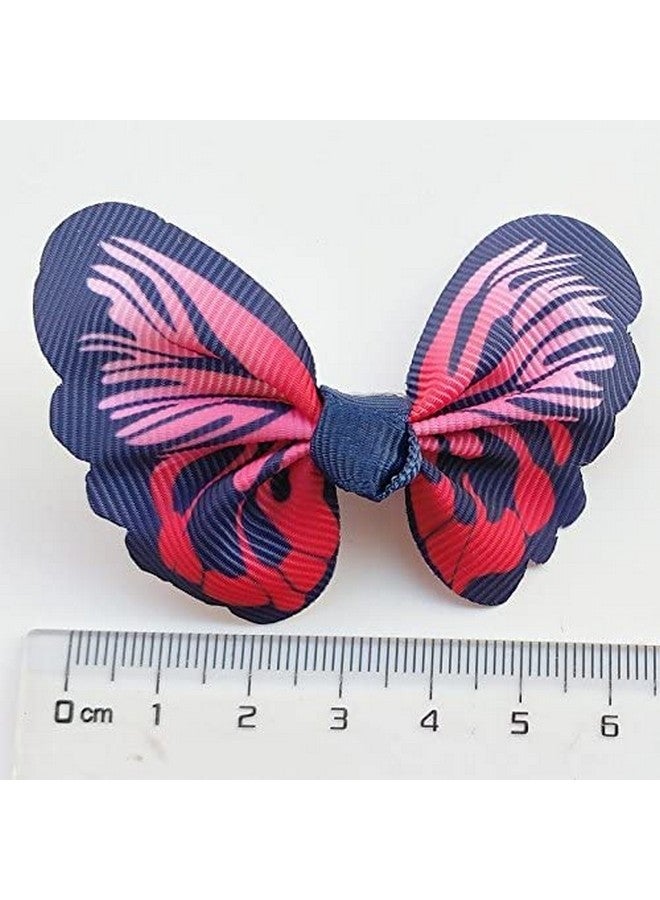 شينكو كرافت إكسسوار ربطة شعر للكلاب، 20 قطعة من شريط الفراشة بألوان متنوعة مع مشبك، لتزيين الحفلات - Image 2