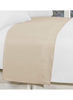 Elegant Comfort Premium Hotel Quality 1 Piece Flat Sheet Luxury And Softest 1500 Premium Hotel Quality Microfiber Bedding Flat Sheet Wrinkle Free Stain Resistant California King Cream  - Image 4