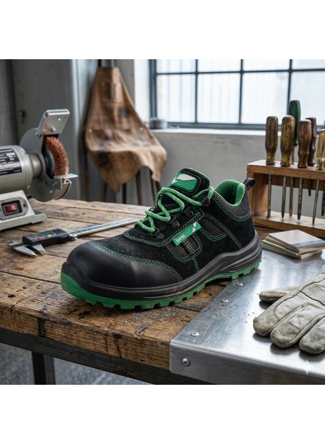 Lucas Nevis Low Ankle Steel Toe Industrial Safety Shoes, Lightweight Comfortable Work Footwear with Non Slip Grip and Puncture Proof Protection for Construction and Outdoor Use for Men and Women - Image 2