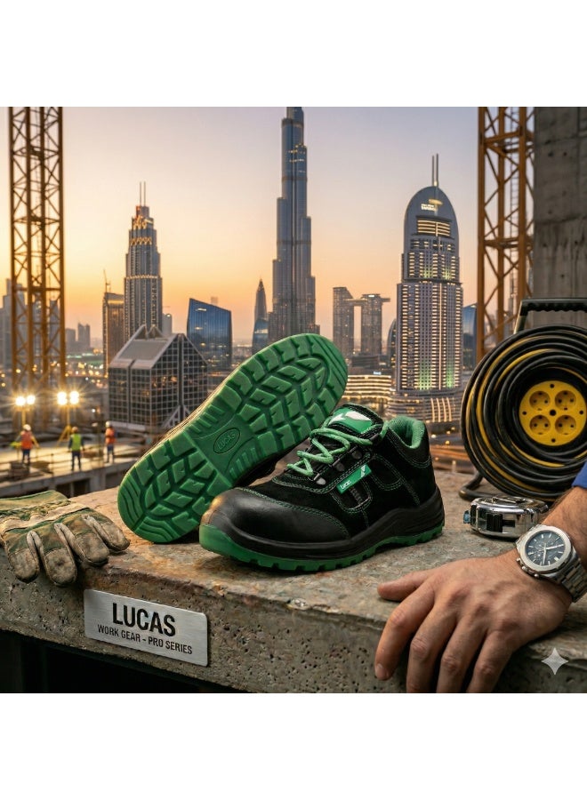 Lucas Nevis Low Ankle Steel Toe Industrial Safety Shoes, Lightweight Comfortable Work Footwear with Non Slip Grip and Puncture Proof Protection for Construction and Outdoor Use for Men and Women - Image 5