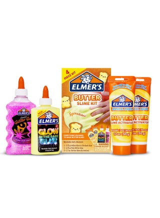 Elmer's Butter Slime Kit, Includes Glow in the Dark and Glitter Glue, Slime Activators, Washable, Safe, Nontoxic, 4 Piece Kit - Ideal for Kids, Activity Time, Classroom, Party, Gifts - pzsku/ZF9B6164F5C9A1DF01EC1Z/45/1747375274/97e06267-3d12-4a54-8c34-01b4c98e836a