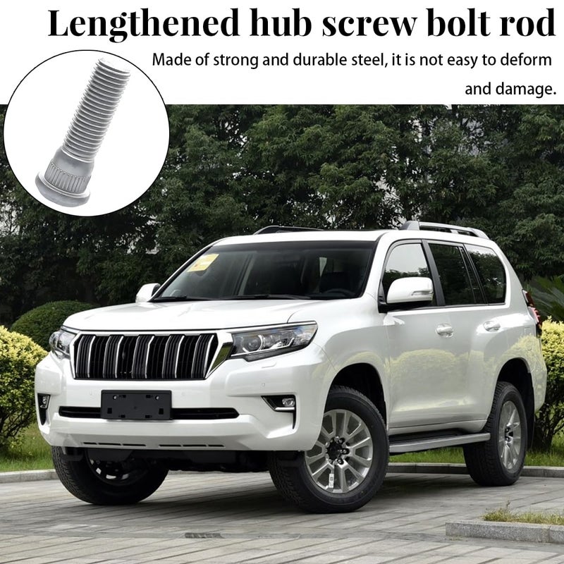 BELOMI 5PCS Car Wheel Studs, M12x1.5 48mm Long Extended Vehicle Wheel Steel Lug Bolts, OEM#610-266 90942-02049 Wheel Lug Stud, Auto Accessories Fit OEM#610-266 90942-02049 GS430 LS400 RX330 - Image 5