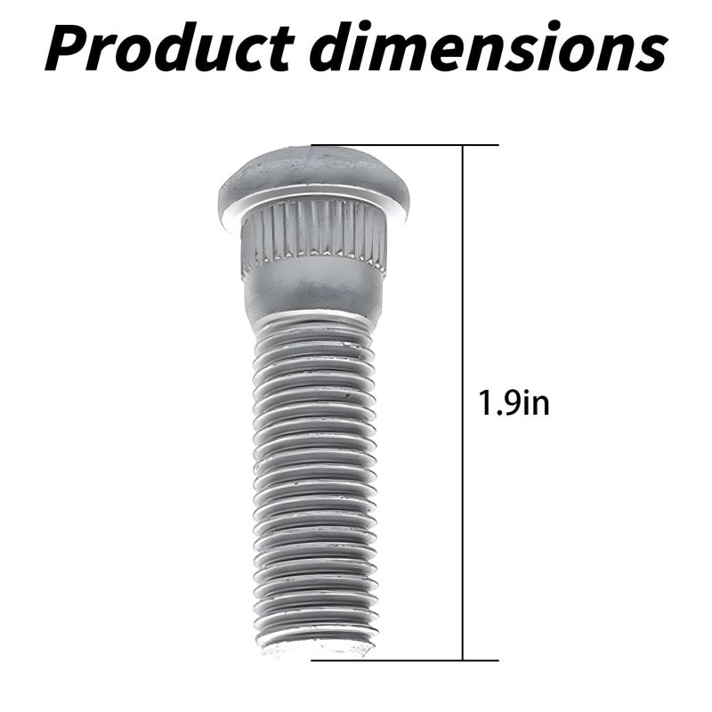 BELOMI 5PCS Car Wheel Studs, M12x1.5 48mm Long Extended Vehicle Wheel Steel Lug Bolts, OEM#610-266 90942-02049 Wheel Lug Stud, Auto Accessories Fit OEM#610-266 90942-02049 GS430 LS400 RX330 - Image 2