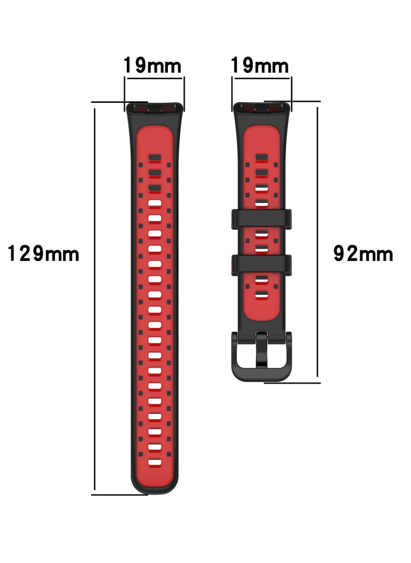 HW Suitable For Huawei 8/9 Wristband Dual Color Silicone Watch Strap  - Image 3