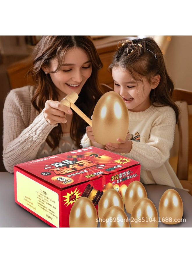 ماركة غير محددة جوائز صندوق Smash Golden Egg Blind Box هدية عيد ميلاد للأطفال ألعاب موسيقى الكهف للفتيات والأولاد Lucky Draw Golden Egg Lucky Draw-اللون: Golden Egg Blind Box 12 قطعة/صندوق  - Image 2