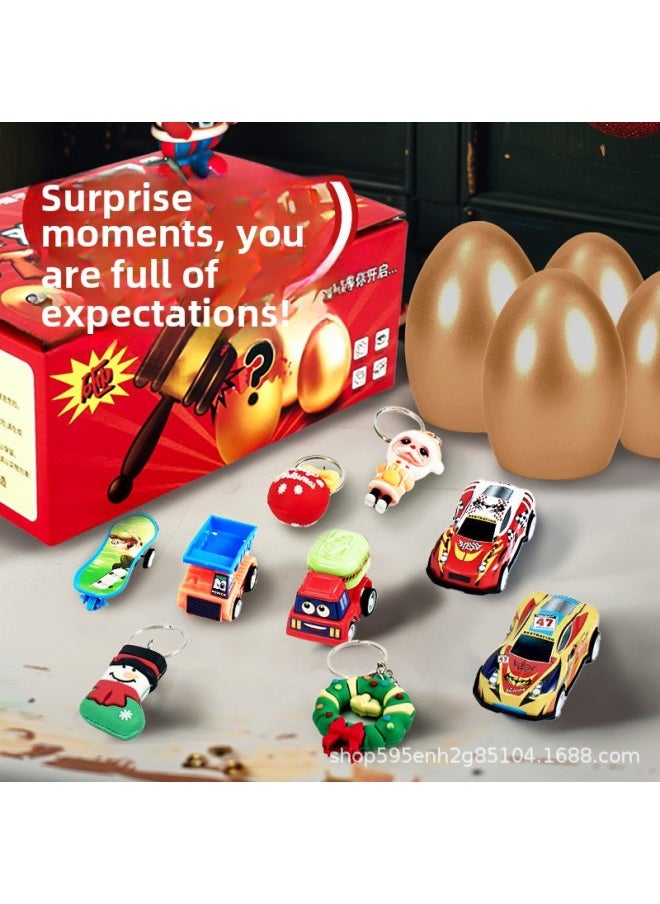 ماركة غير محددة جوائز صندوق Smash Golden Egg Blind Box هدية عيد ميلاد للأطفال ألعاب موسيقى الكهف للفتيات والأولاد Lucky Draw Golden Egg Lucky Draw-اللون: Golden Egg Blind Box 12 قطعة/صندوق  - Image 4