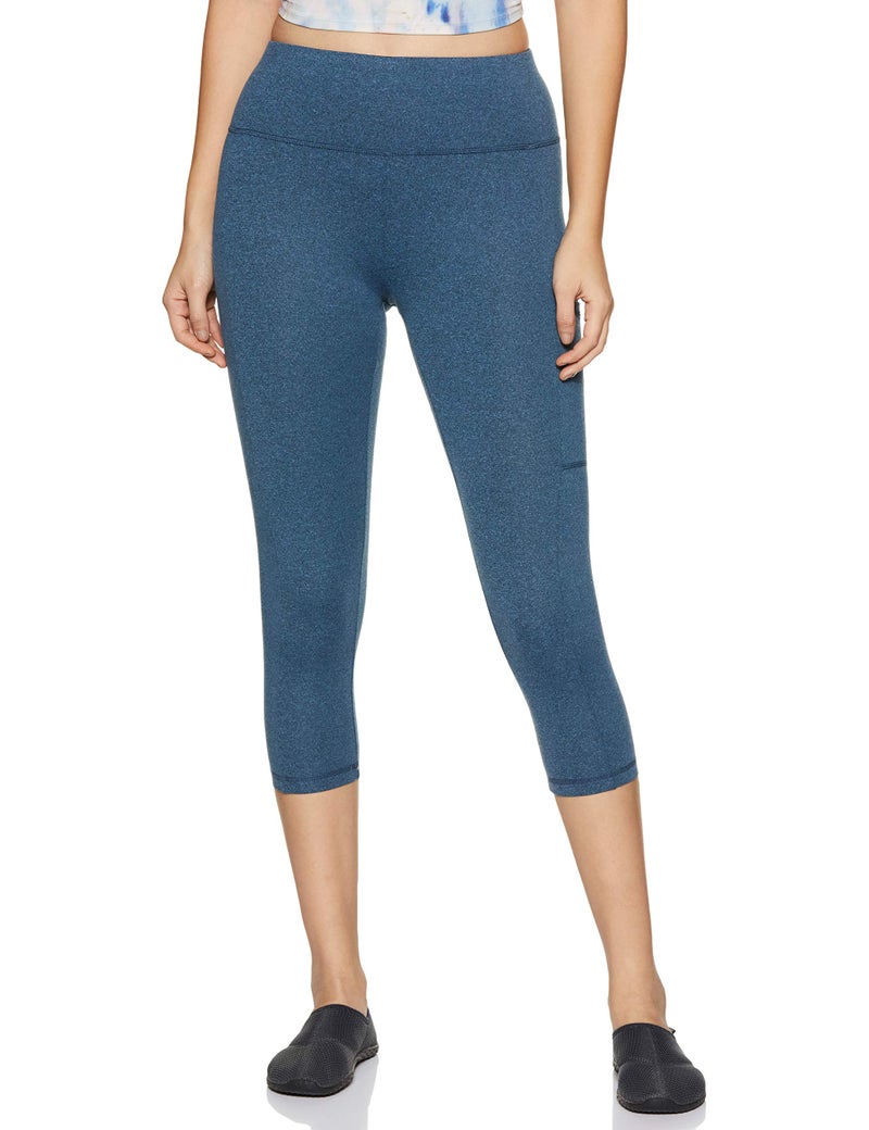 Van Heusen Athleisure Divine Yoga Capri (88304_OCEAN BLUE_XL) - Image 4