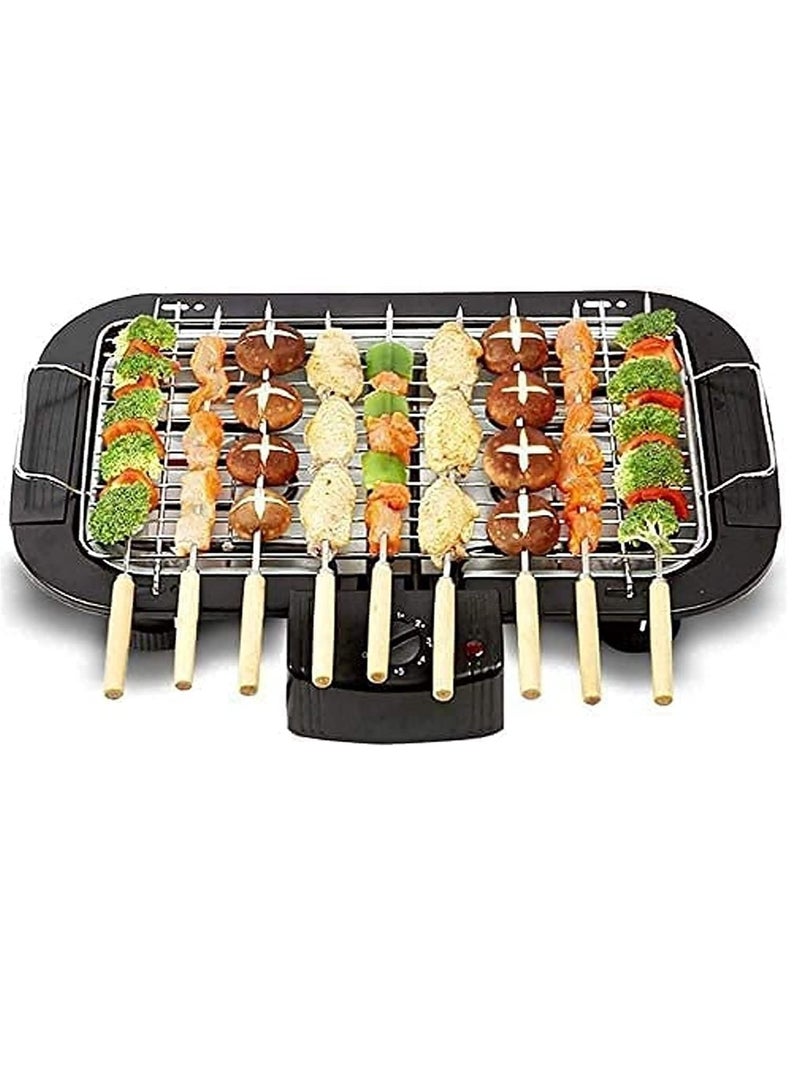 ELTRAZONE Portable Electric Smokeless Barbecue 2000W High Power Grill Indoor BBQ Grilling Table with 5 Adjustable Temperature fit Home Dinner Camping Travel Hiking - Image 1