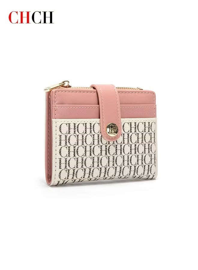 Chchmu CHCH Women's Bag Wallet Exquisite Compact Convenient Decoration Durable Elegant Brand Design Sense Letter Decoration Zipper - Image 1