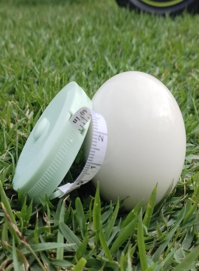 DONZWIYES Pallino Ball Replacement for Bocce Ball Game and Boule Game, Tournament Quality 2.24 In/57 mm White Bocce Pallino Ball Replacement - Including Green Measuring Rope - Image 1