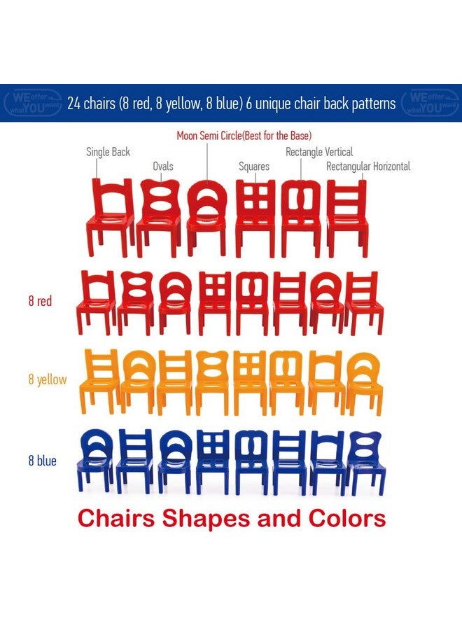 WEofferwhatYOUwant WEofferwhatYOUwant Chairs and Ladders Family Game - Fun Stacking Balance Game for Kids & Adults - 44 Pieces - Great for Parties & Game Nights  - Image 4