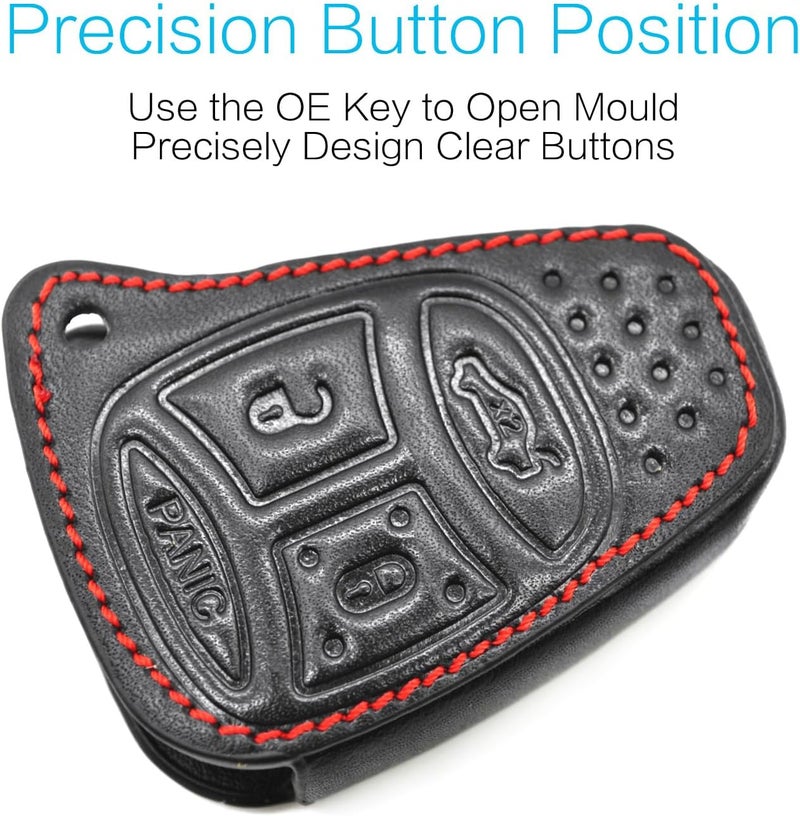 MECHCOS Leather Key Fob Cover for Jeep Models - Image 2