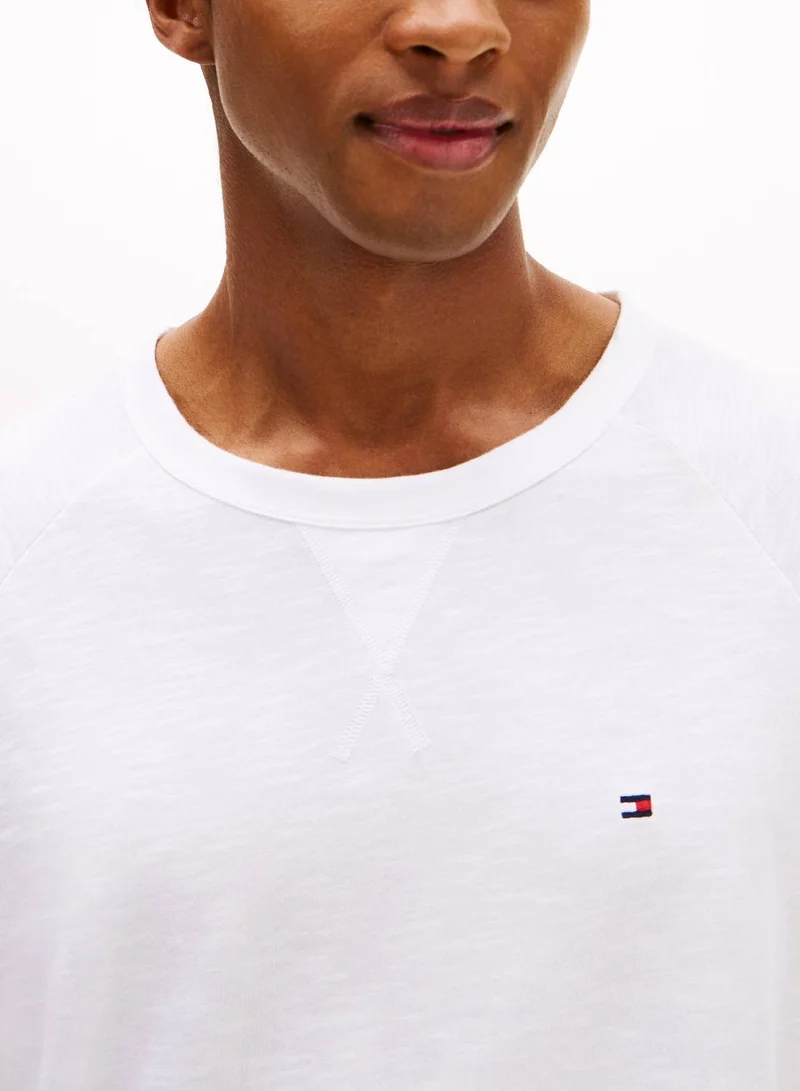 Tommy Hilfiger Th Optic White 000001 Long Sleeves Lounge T-Shirt for Men | Best Price UAE