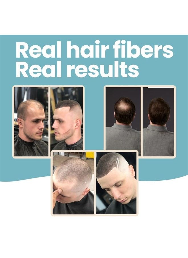 hair illusion - Brown Real Hair Fibers for Thinning Hair - 100% Natural Texture, Non Synthetic Hair Fibers - Bald Spot Cover Up for Women & Men - 38 Gram - Image 1