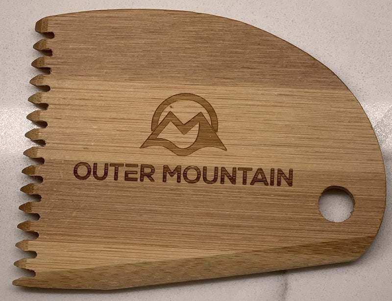 Outer Mountain Surfboard Wax Comb - Bamboo Surfboard Wax Scraper & Surf Wax Remover - Surfer Gift - Image 2