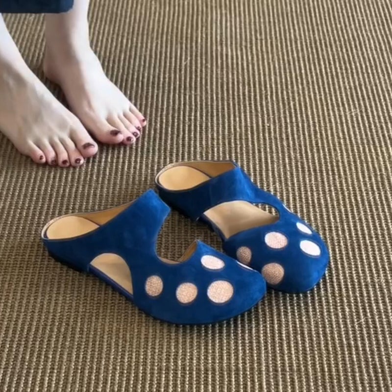 صنادل إسبادريل بنقاط البولكا للنساء - Image 1