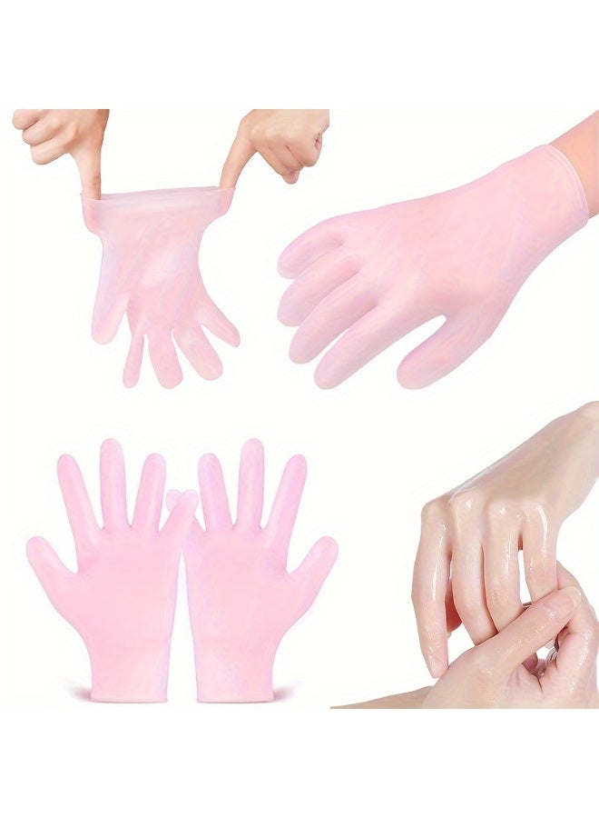 Chabeia 2-Pack Silicone Moisturizing Gloves Exfoliate to Prevent Dry Hands and Leave Hands Smooth and Soft Hand Care Tool - Image 4