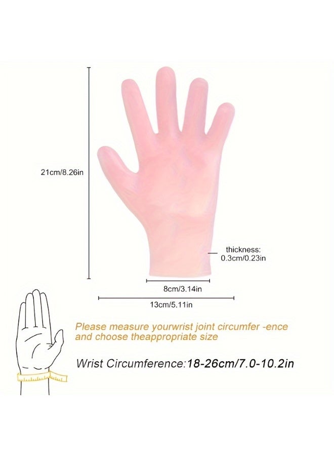 Chabeia 2-Pack Silicone Moisturizing Gloves Exfoliate to Prevent Dry Hands and Leave Hands Smooth and Soft Hand Care Tool - Image 2