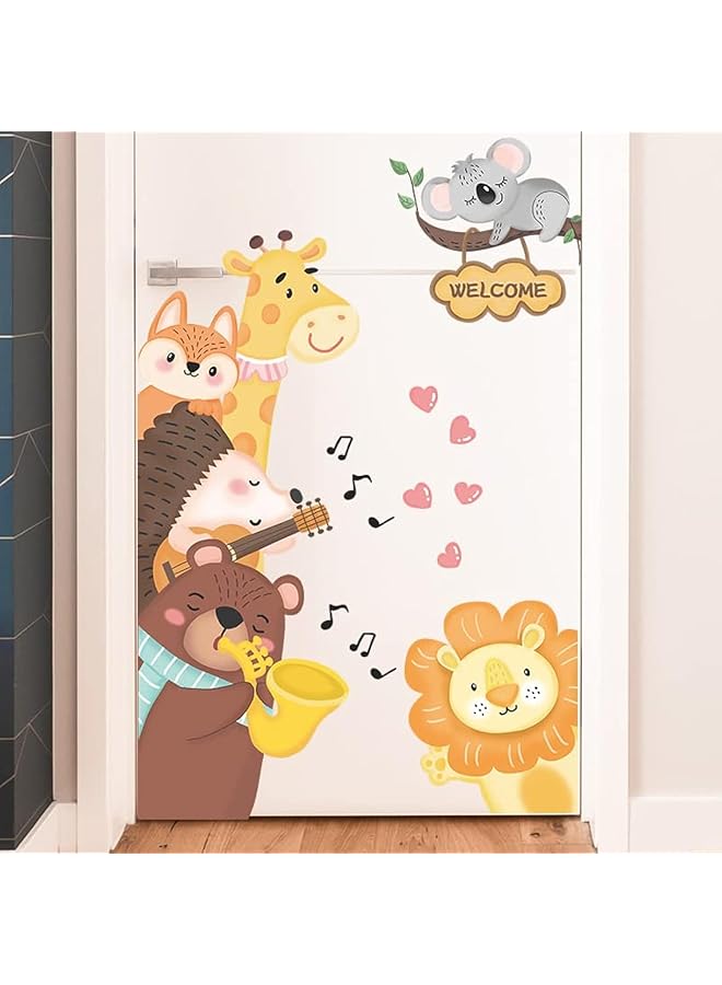 Diy Wall Stickers Decoration For Boys And Girl And Kids And Chidren And Adults Removable And Water Proof Wall Decoration For Bedroom Living Room Decor Door Stickers For Kid Room Animal Wall Sticker