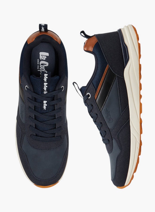 Lee Cooper Men's Panelled Lace-Up Sneakers - Image 3